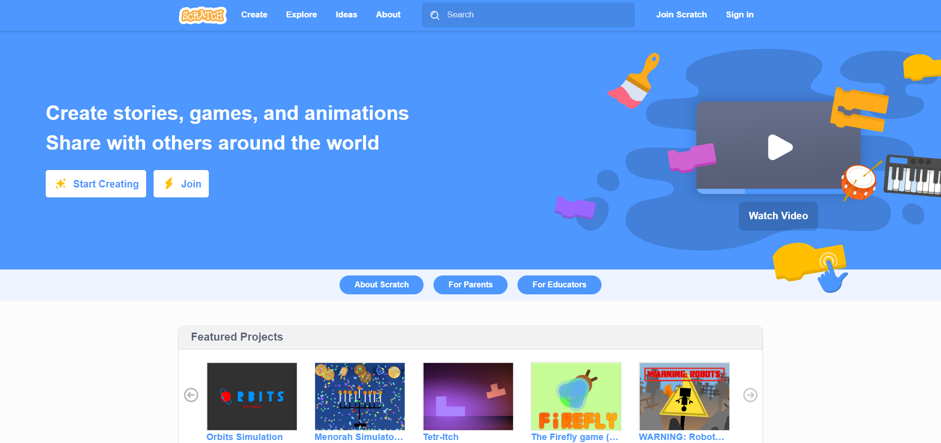 Scratch is the world's largest free coding community for kids.
